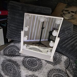 White Vanity Mirror with Lights